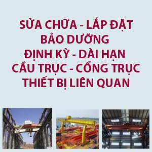 Chuyên lắp đặt sửa chữa bảo dưỡng định kỳ – dài hạn các thiết bị cầu trục – cổng trục