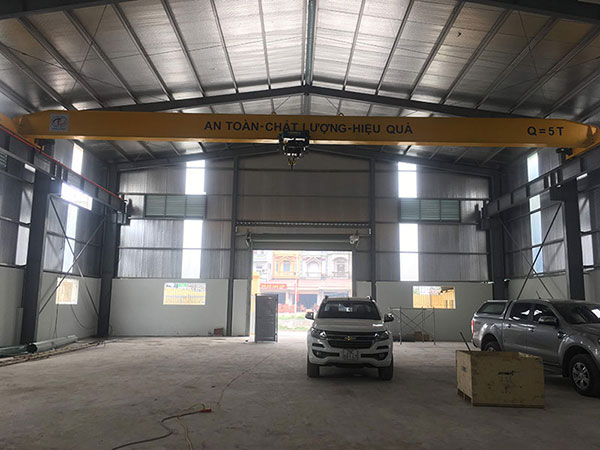 cầu trục 5 tấn khẩu độ 18m ở Hà Nội